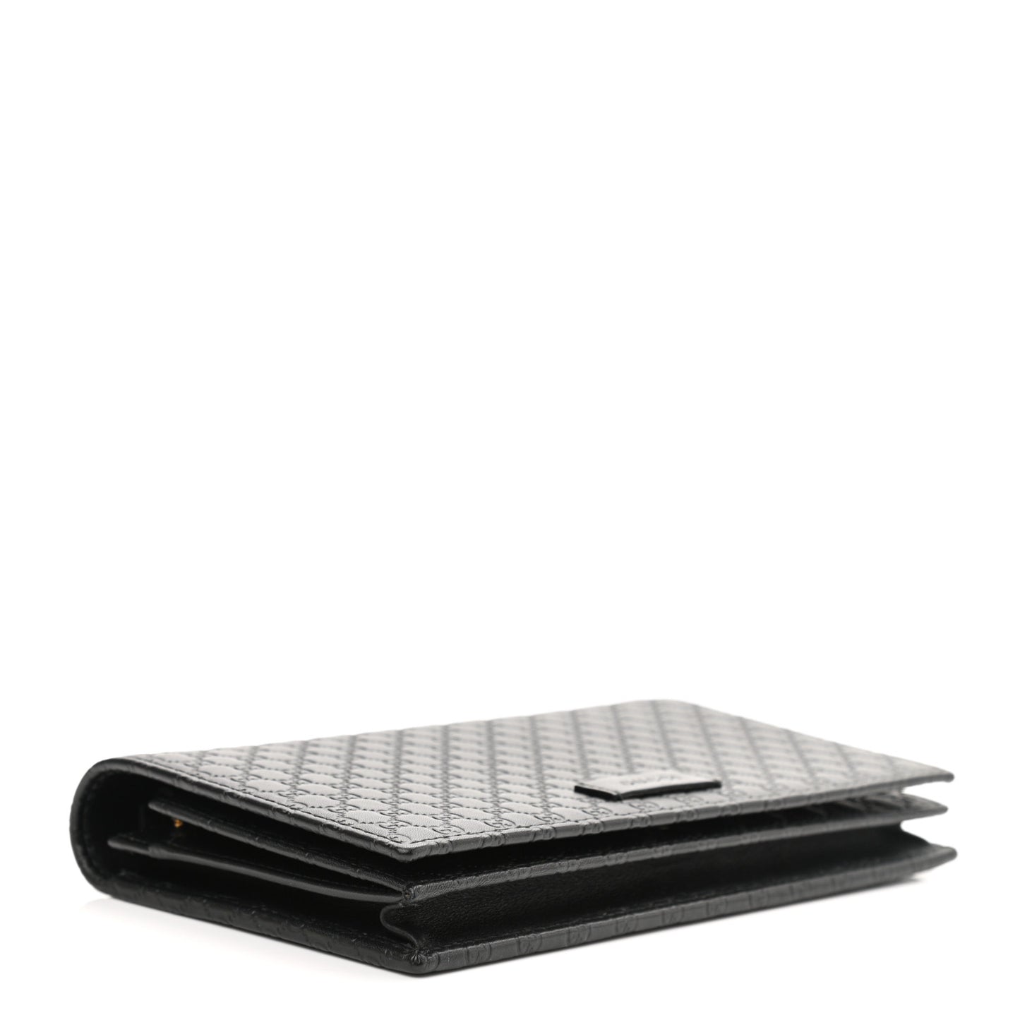 Microguccissima Crossbody Wallet Black