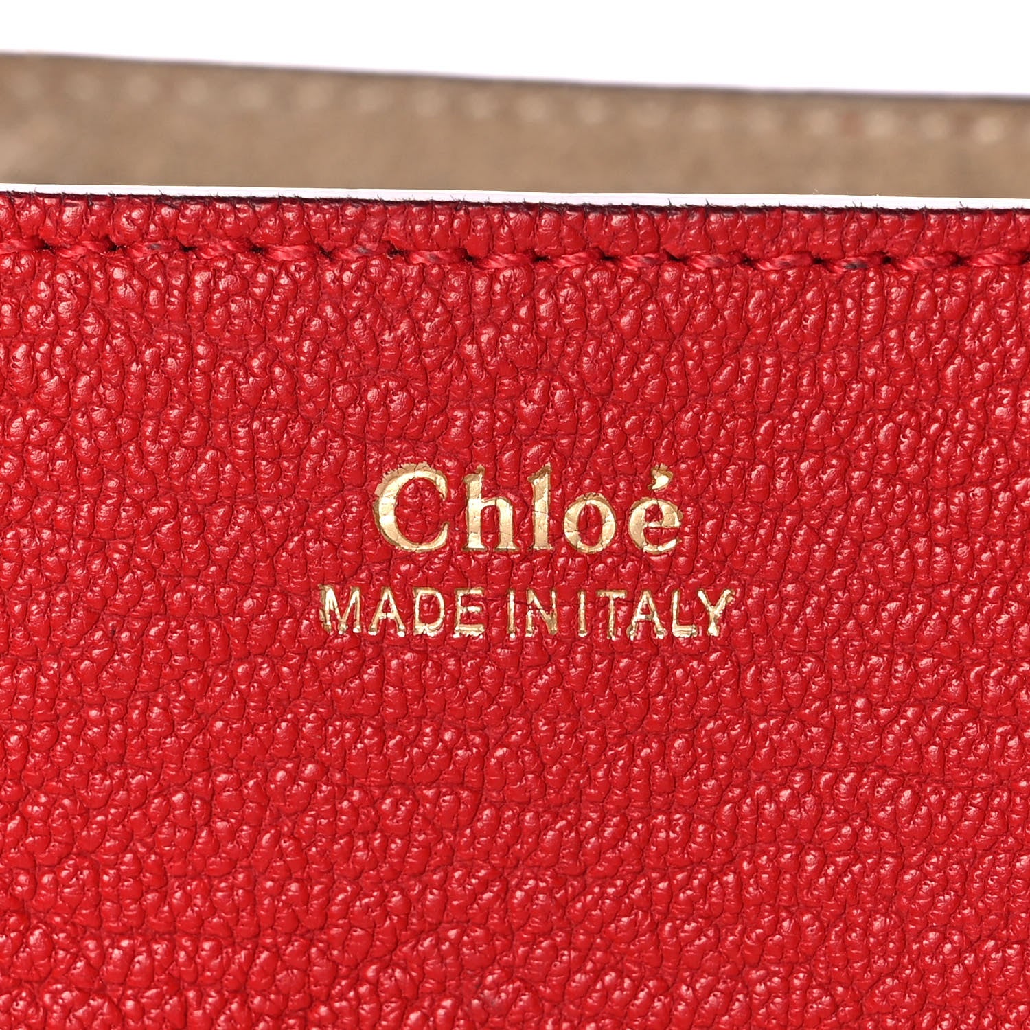 Chloe Grained Lambskin Mini Drew Shoulder Bag Plaid Red 6 of 9