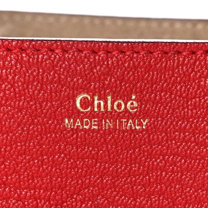 Chloe Grained Lambskin Mini Drew Shoulder Bag Plaid Red 6 of 9