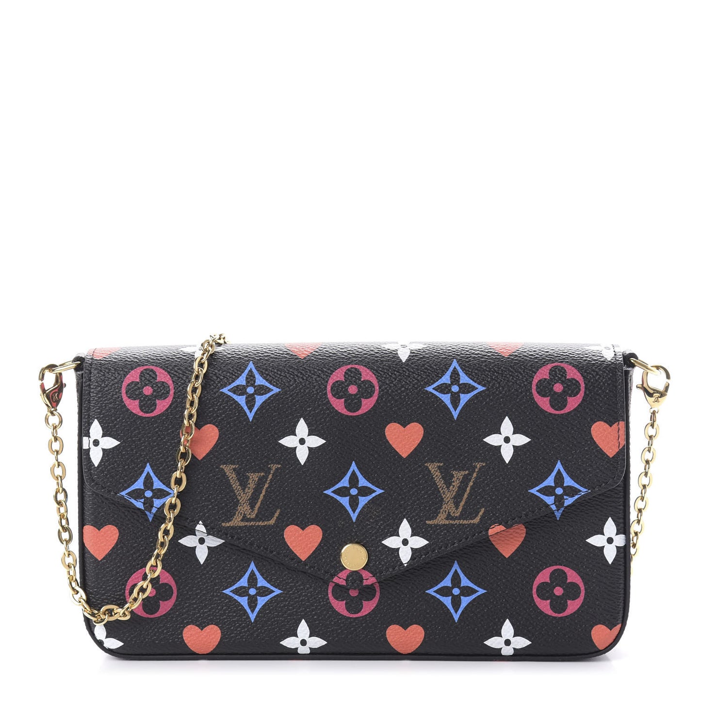 Game On Felicie Chain Wallet Black