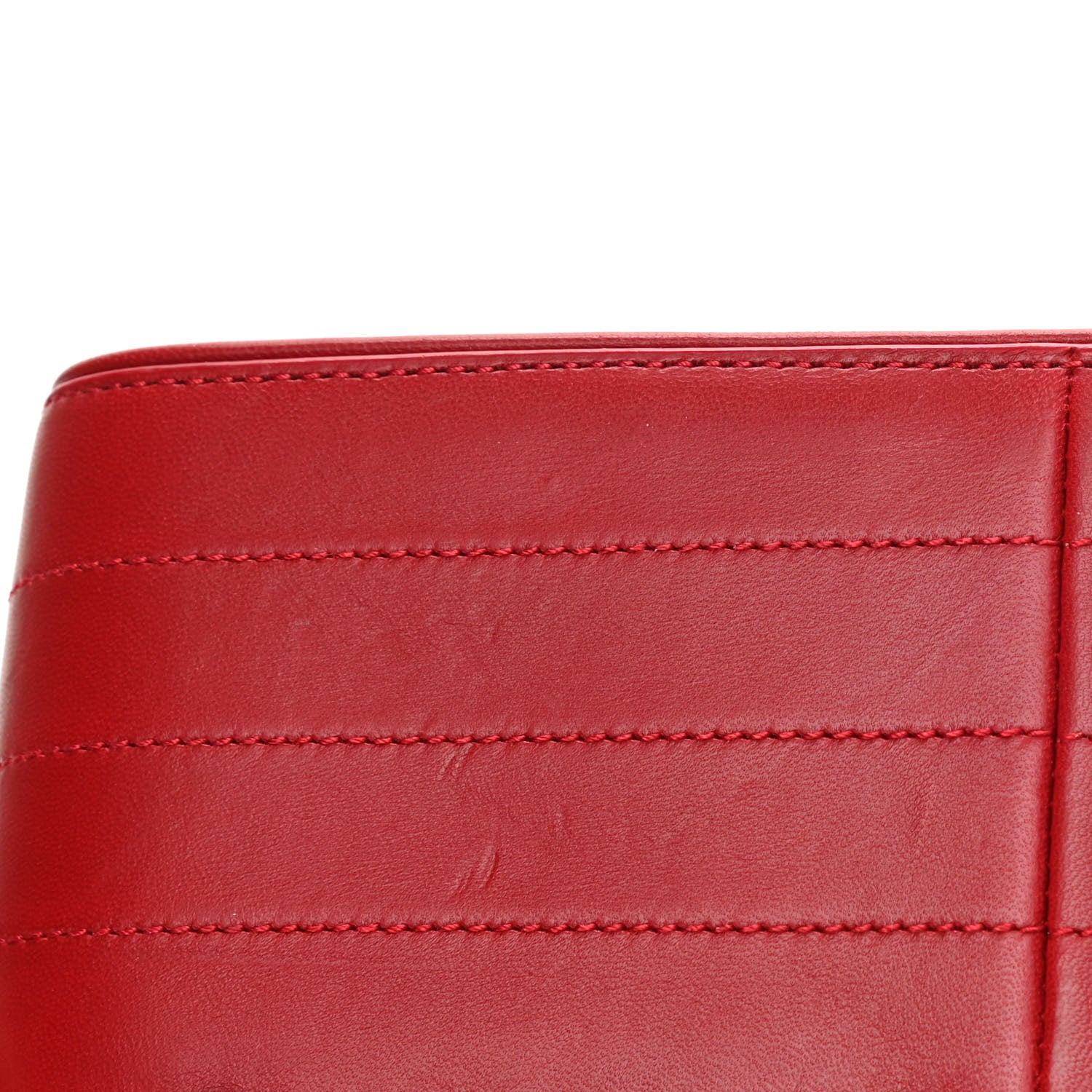Saint Laurent Lambskin Matelasse Monogram Large Vicky Chain Bag Rouge Eros 18 of 18