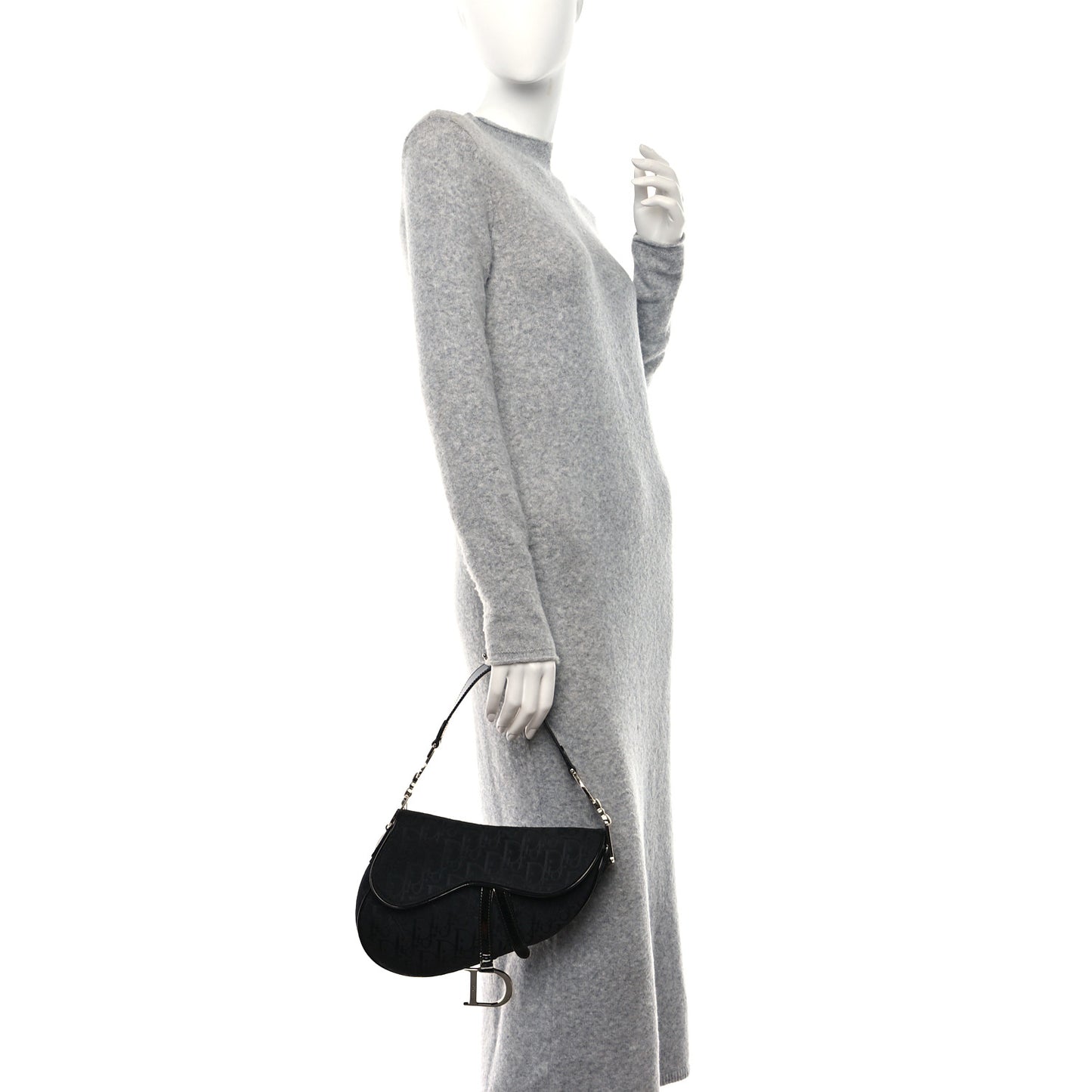 Monogram Saddle Bag Black