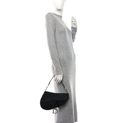 Christian Dior Monogram Saddle Bag Black 2 of 10