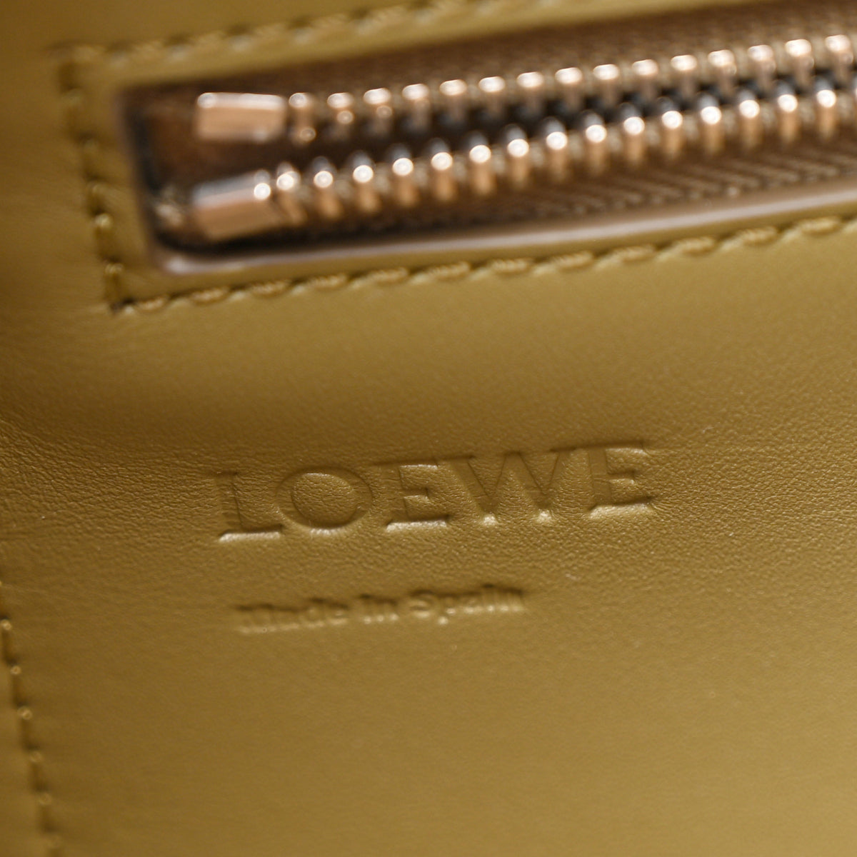 Loewe Shiny Supple Calfskin Flamenco Satchel Olive 6 of 10