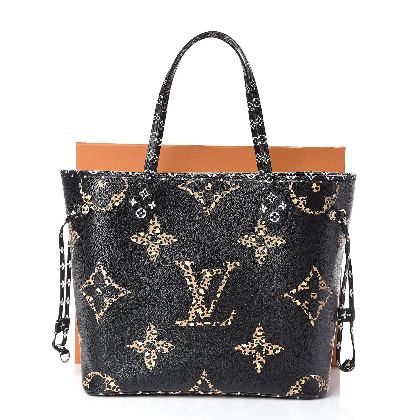 Monogram Giant Jungle Neverfull MM Black