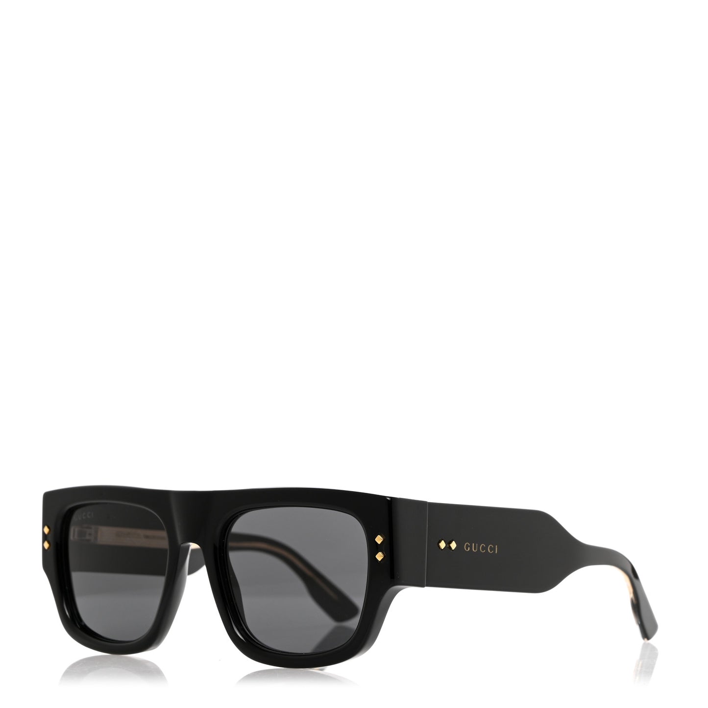 Acetate Square Frame Sunglasses GG1262S Black