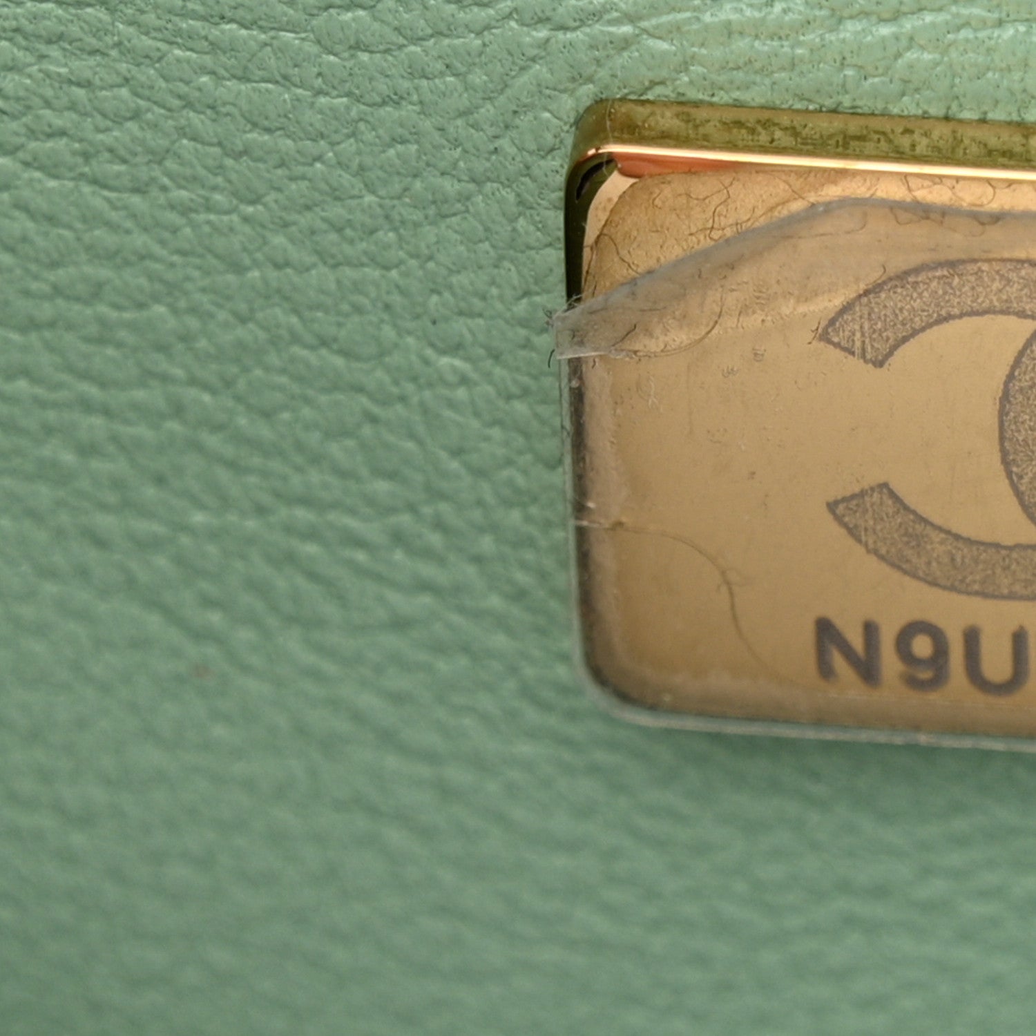 Chanel Lambskin Quilted Mini Top Handle Rectangular Flap Light Green 7 of 12