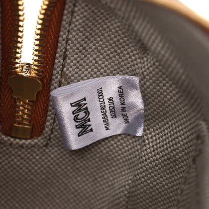 MCM Visetos Mini Delmy Boston Bag Cognac 6 of 9