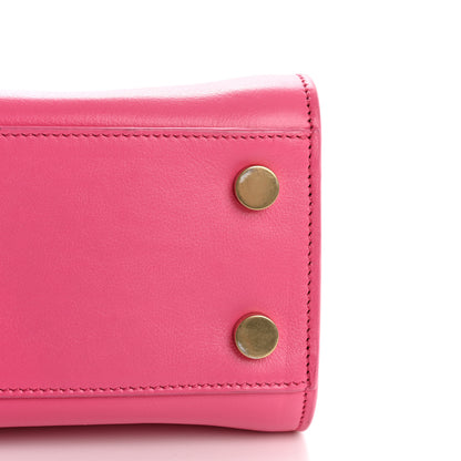 Saint Laurent Calfskin Nano Sac De Jour Lipstick Fuchsia 13 of 16