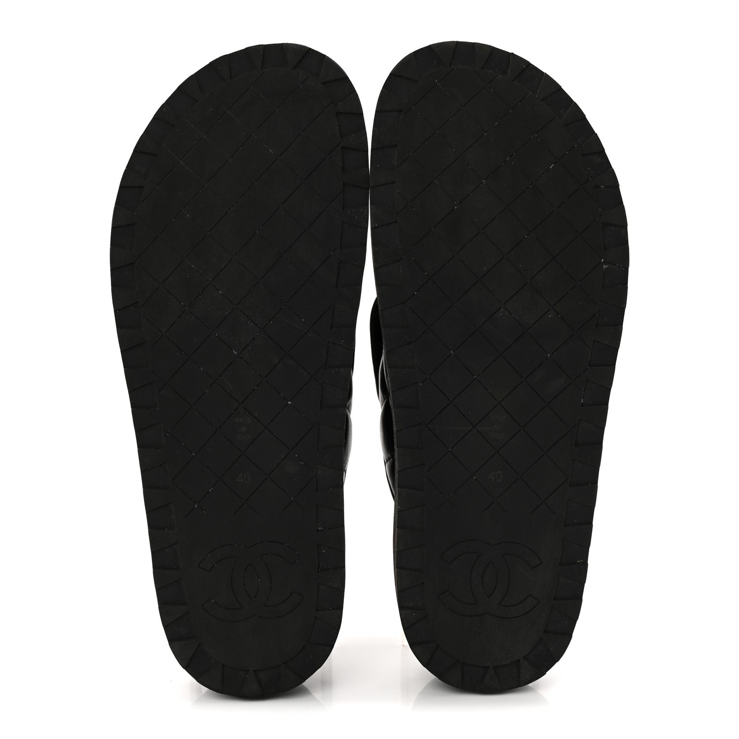 Chanel Lambskin Quilted CC Turnlock Mules 40 Black 6 of 9