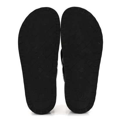 Chanel Lambskin Quilted CC Turnlock Mules 40 Black 6 of 9