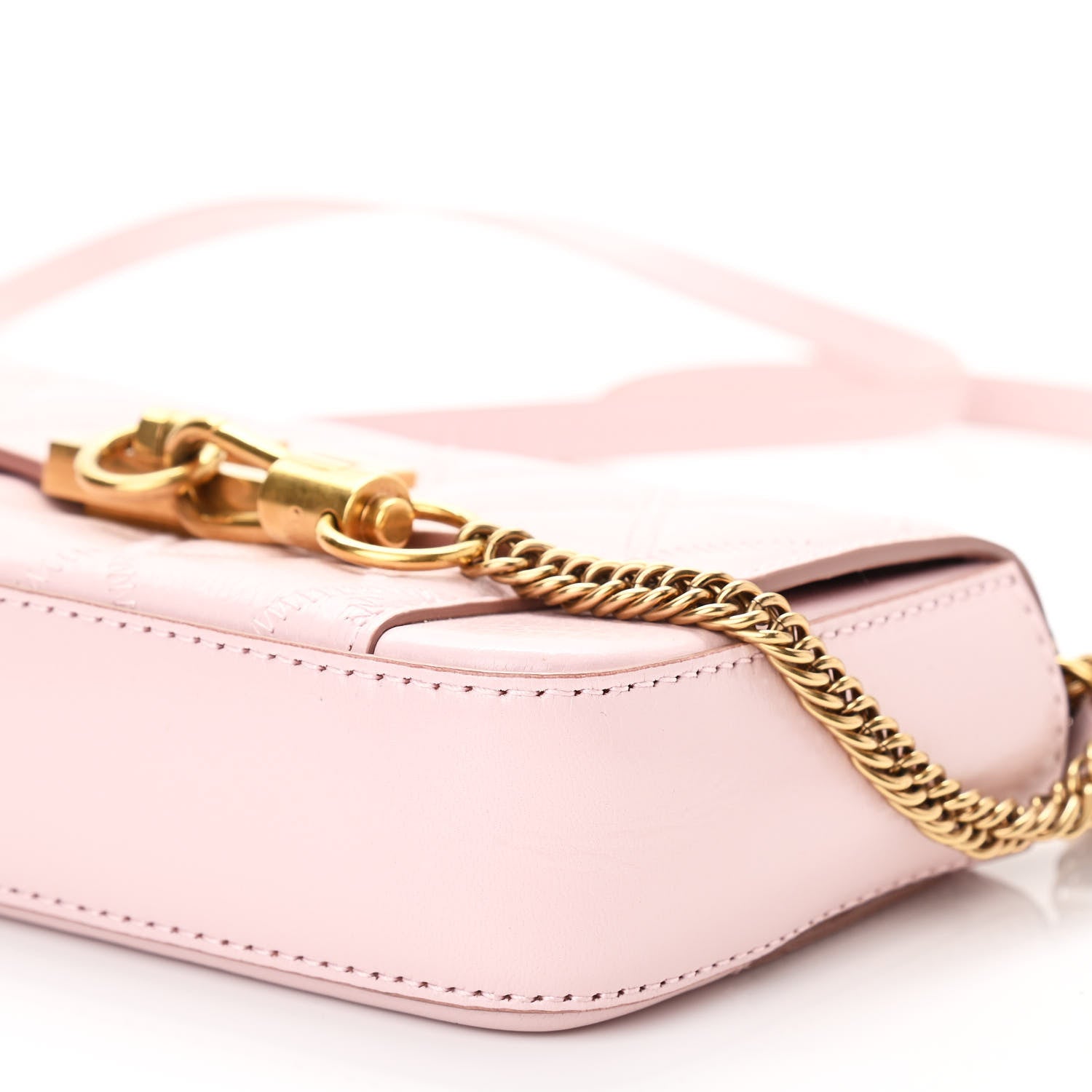 Givenchy Goatskin Quilted GV3 Mini Pocket Convertible Bag Pale Pink 8 of 8