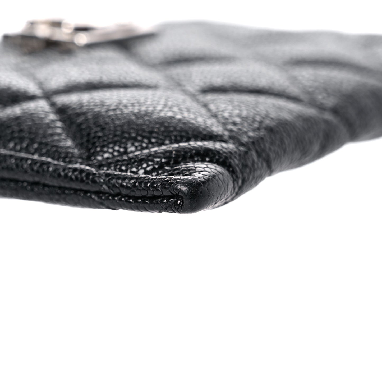 Caviar Quilted Boy Card Holder Black