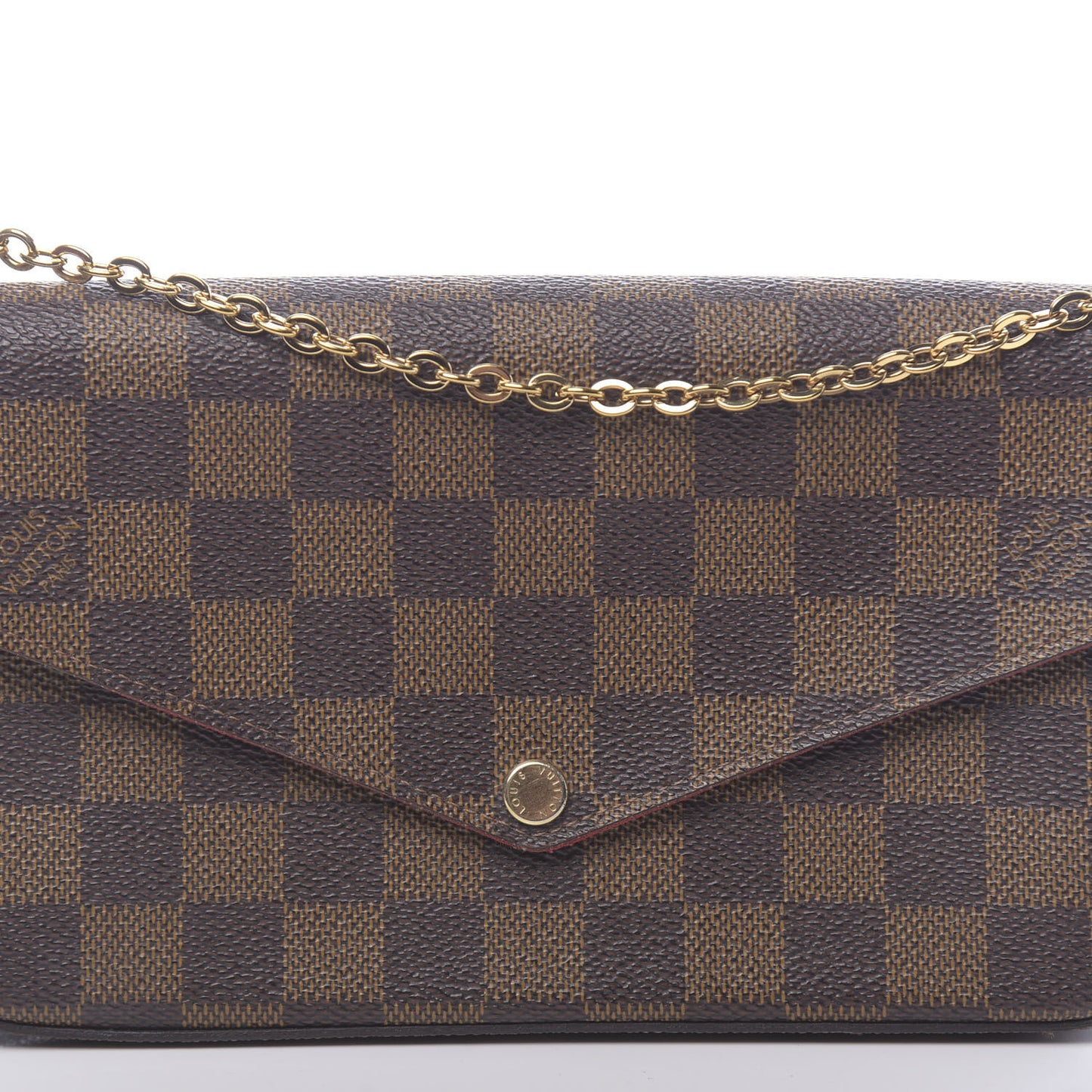 Damier Ebene Pochette Felicie Chain Wallet