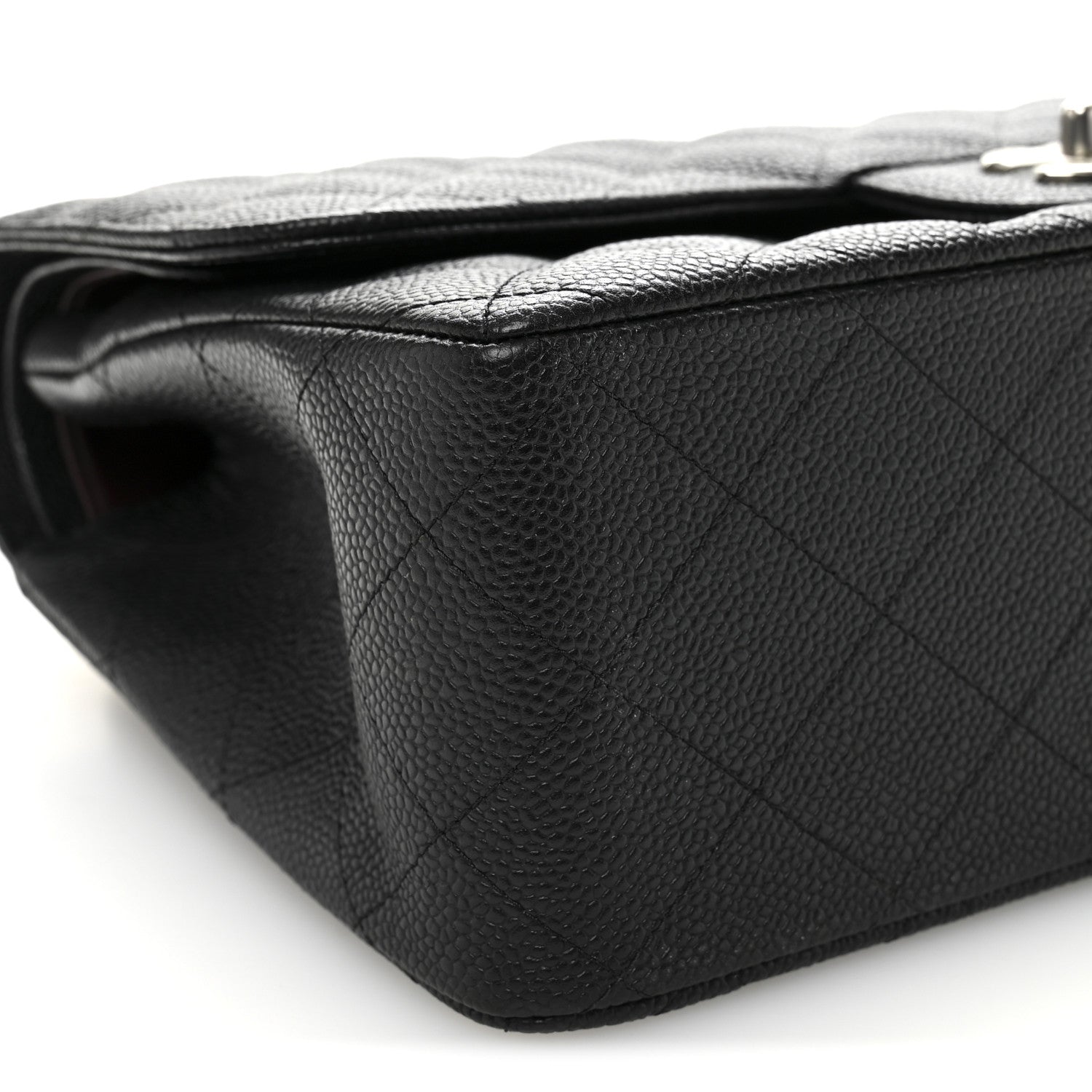 Chanel Caviar Quilted Jumbo Double Flap Black 9 of 10
