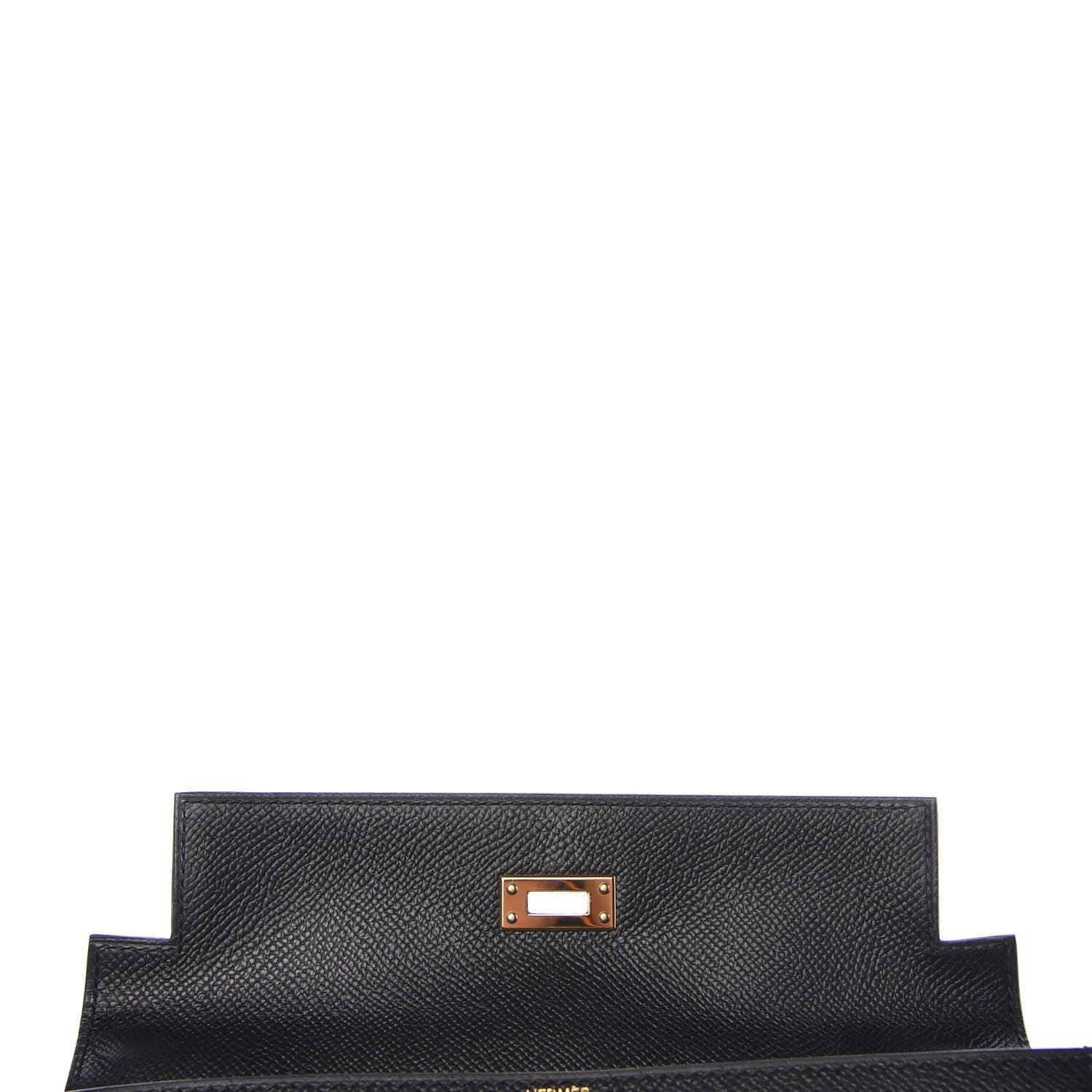 Hermes Epsom Kelly Sellier 25 Black 15 of 37