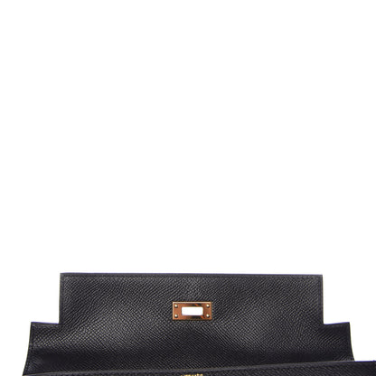 Hermes Epsom Kelly Sellier 25 Black 15 of 37