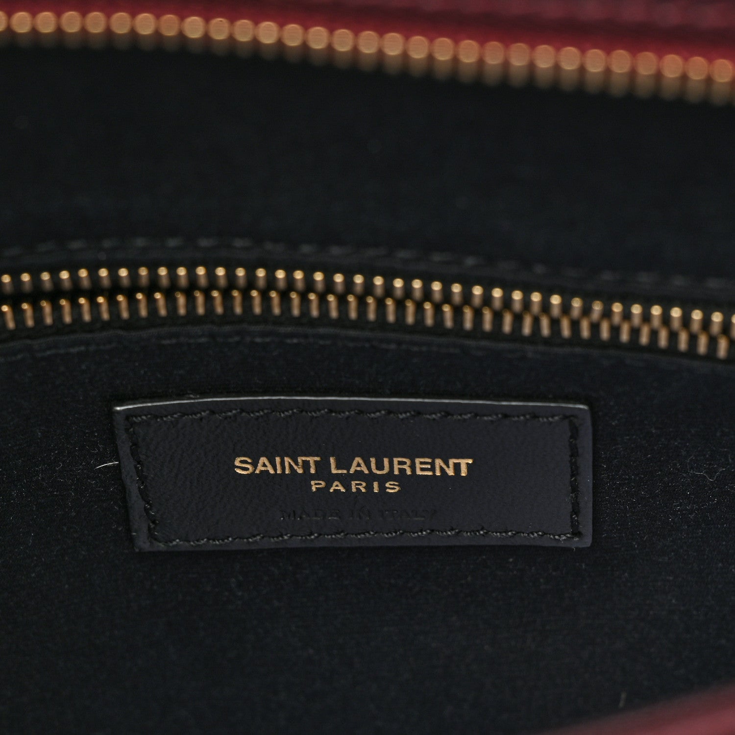 Saint Laurent Grain de Poudre Matelasse Chevron Small Tribeca Shopping Bag Rouge Legoin 7 of 9