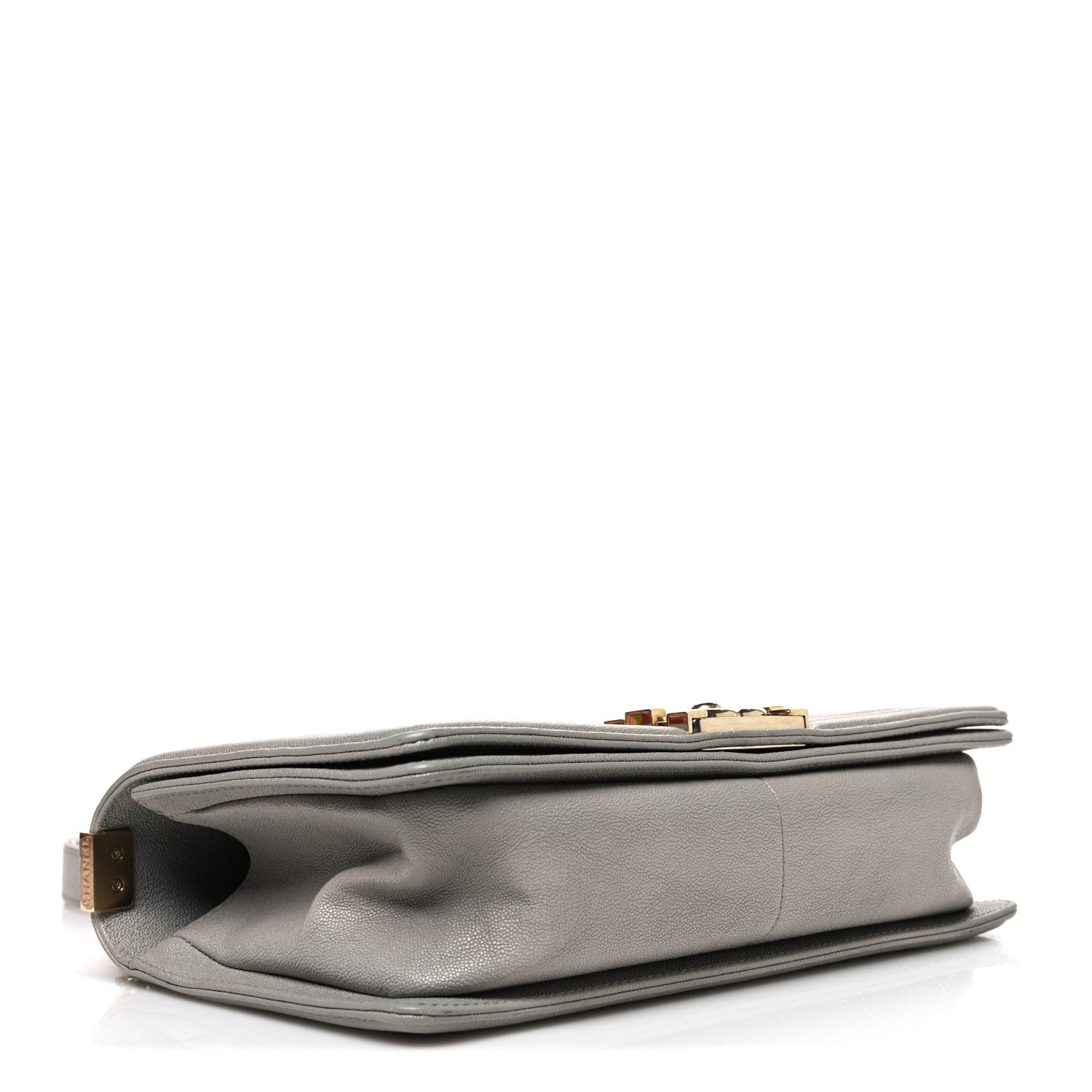 Chanel Caviar Quilted Medium Boy Flap Light Grey 3 of 10