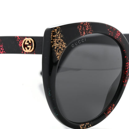 Gucci Glitter Acetate Cat Eye Sunglasses GG0325SA Black 8 of 8