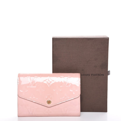 Louis Vuitton Vernis Sarah Compact Wallet Rose Ballerine 8 of 8
