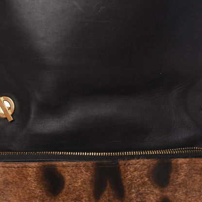 Versace Calfskin Leopard Icon Chain Flap Black 8 of 11