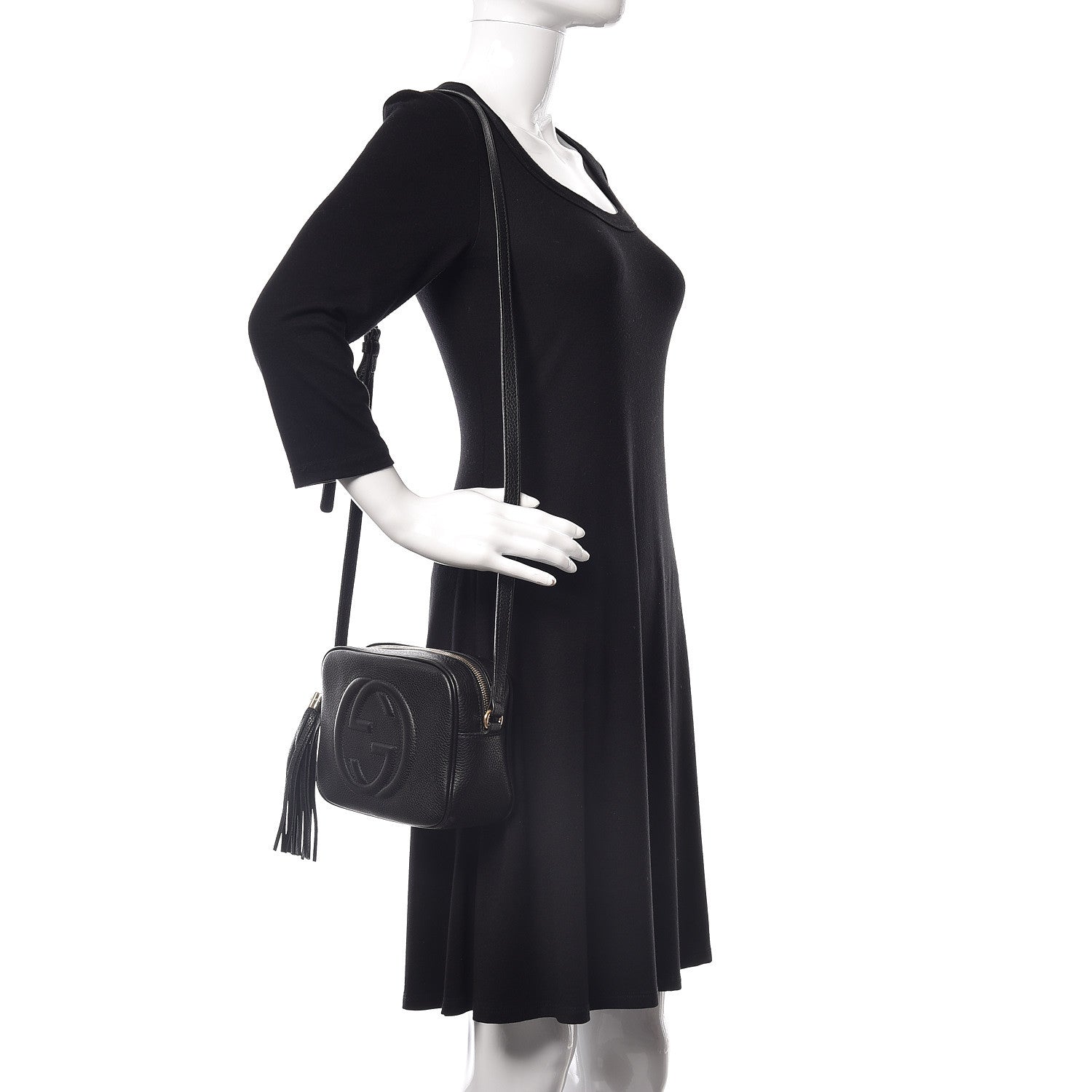Gucci Pebbled Calfskin Small Soho Disco Bag Black 2 of 9