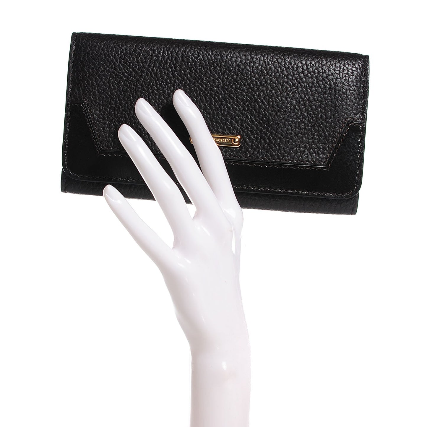 Grainy Leather Penrose Continental Wallet Dark Chocolate