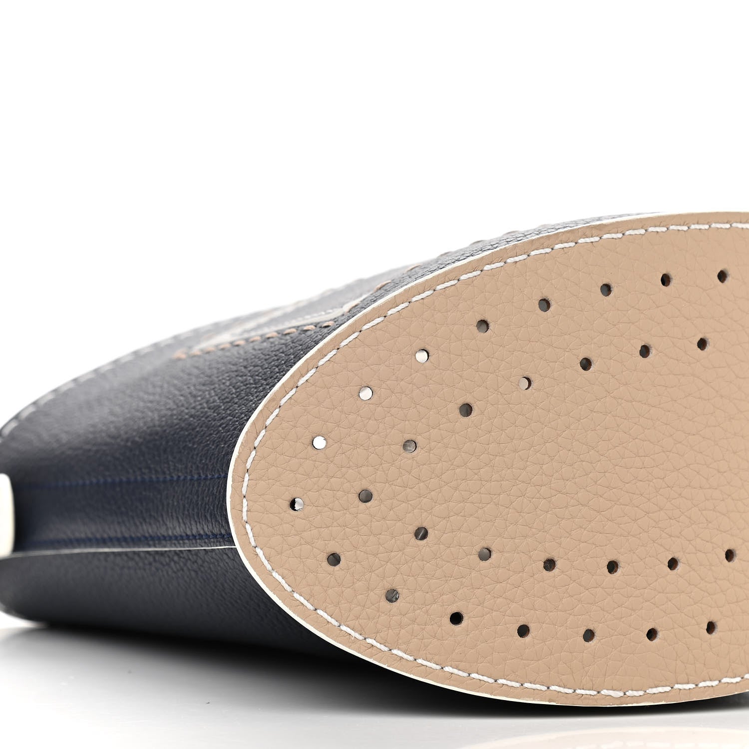 Delvaux Taurillon Mini Pin Bucket Navy Ivory 7 of 8
