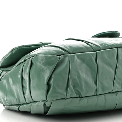 Chanel Glazed Calfskin Twisted Maxi Flap Green 8 of 9