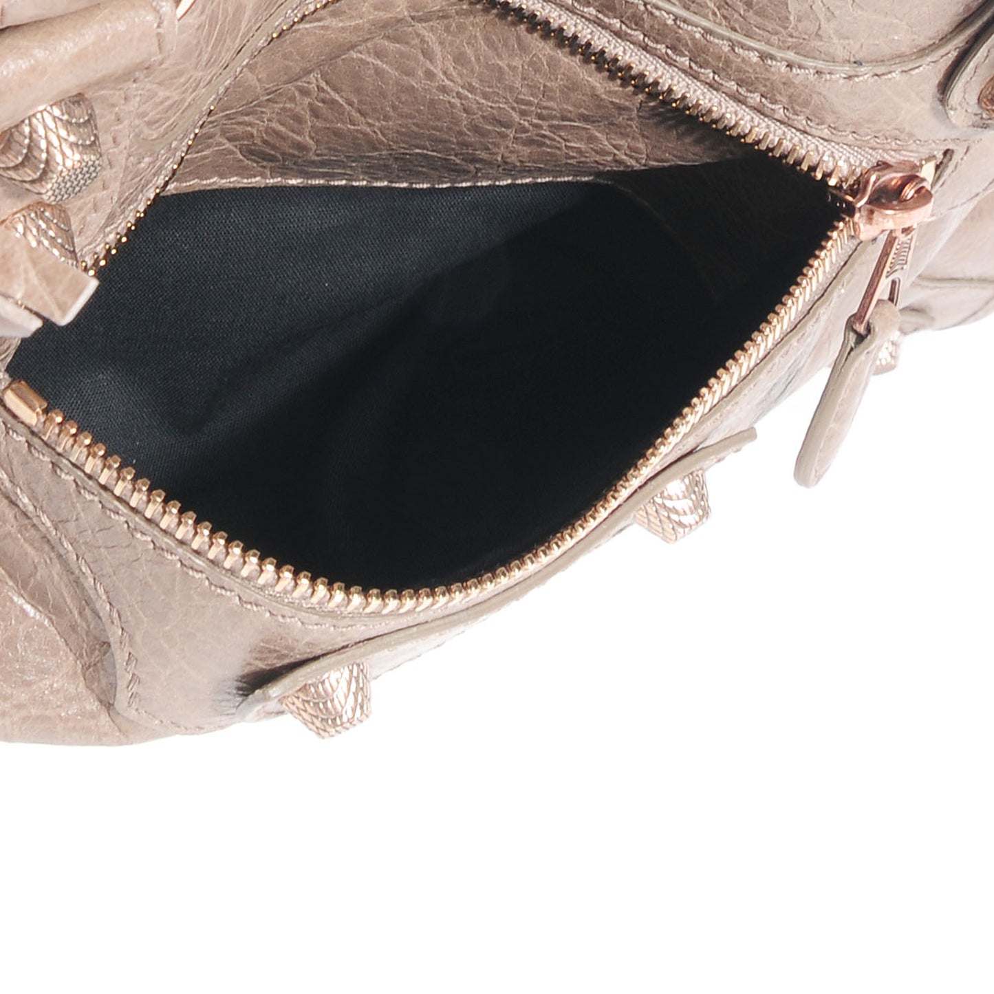 Agneau Giant 12 Rose Gold Hardware City Gris Poivre