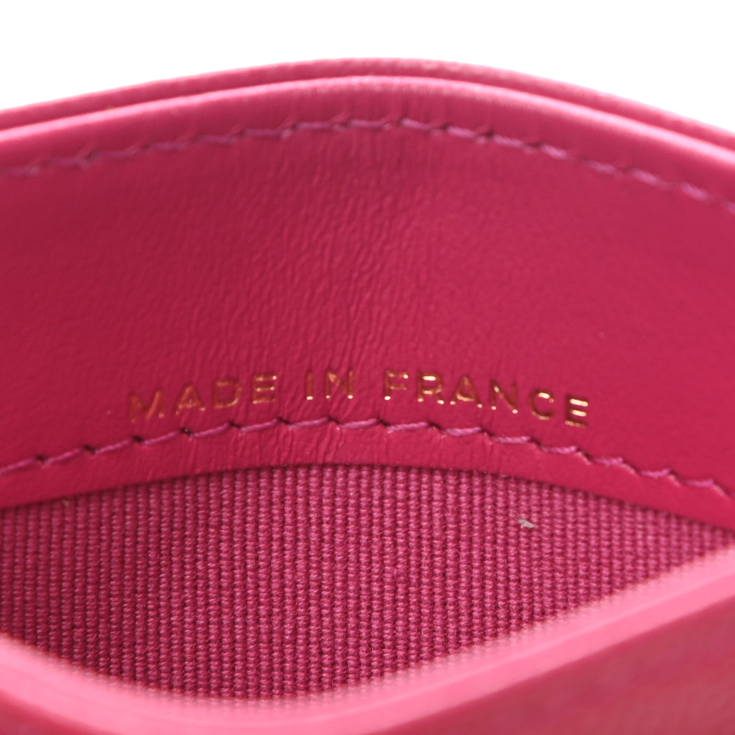 Chanel Caviar Quilted Card Holder Fuchsia 7 of 9