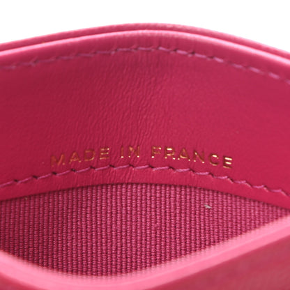 Chanel Caviar Quilted Card Holder Fuchsia 7 of 9