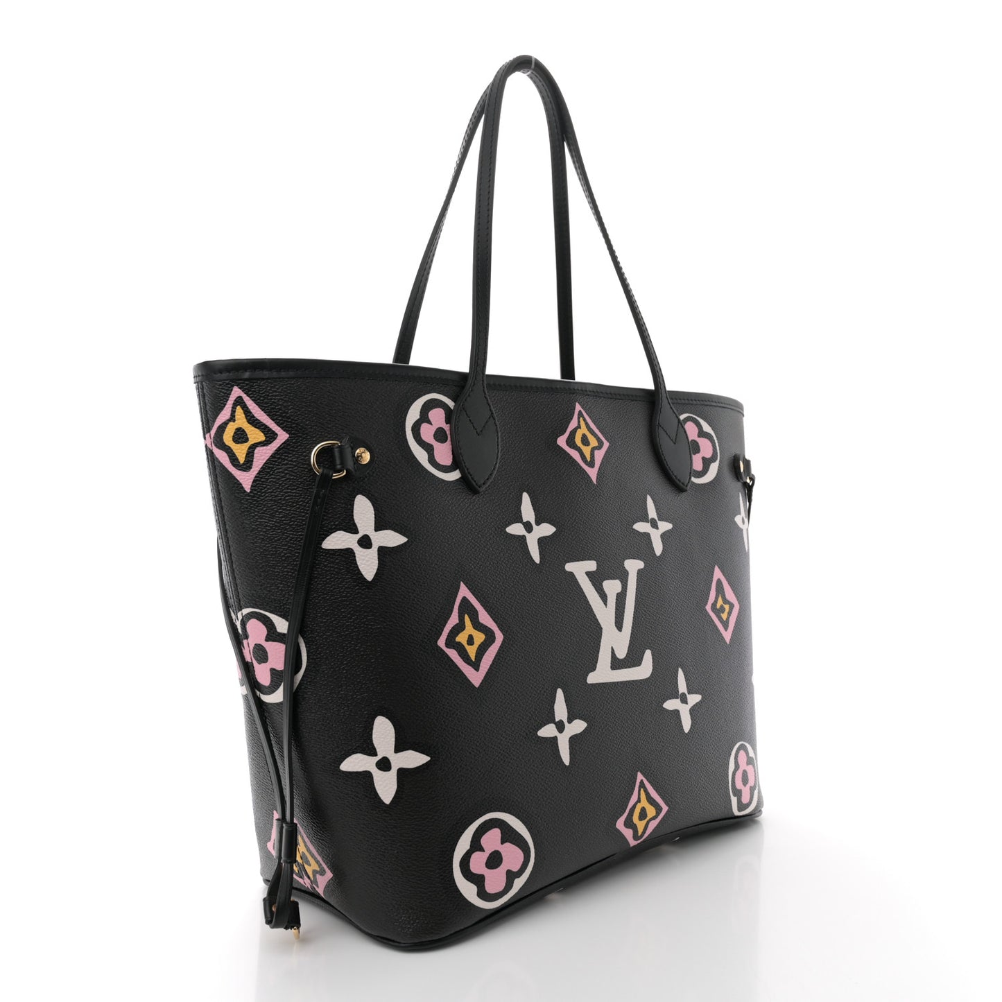 Monogram Giant Wild at Heart Neverfull MM Black