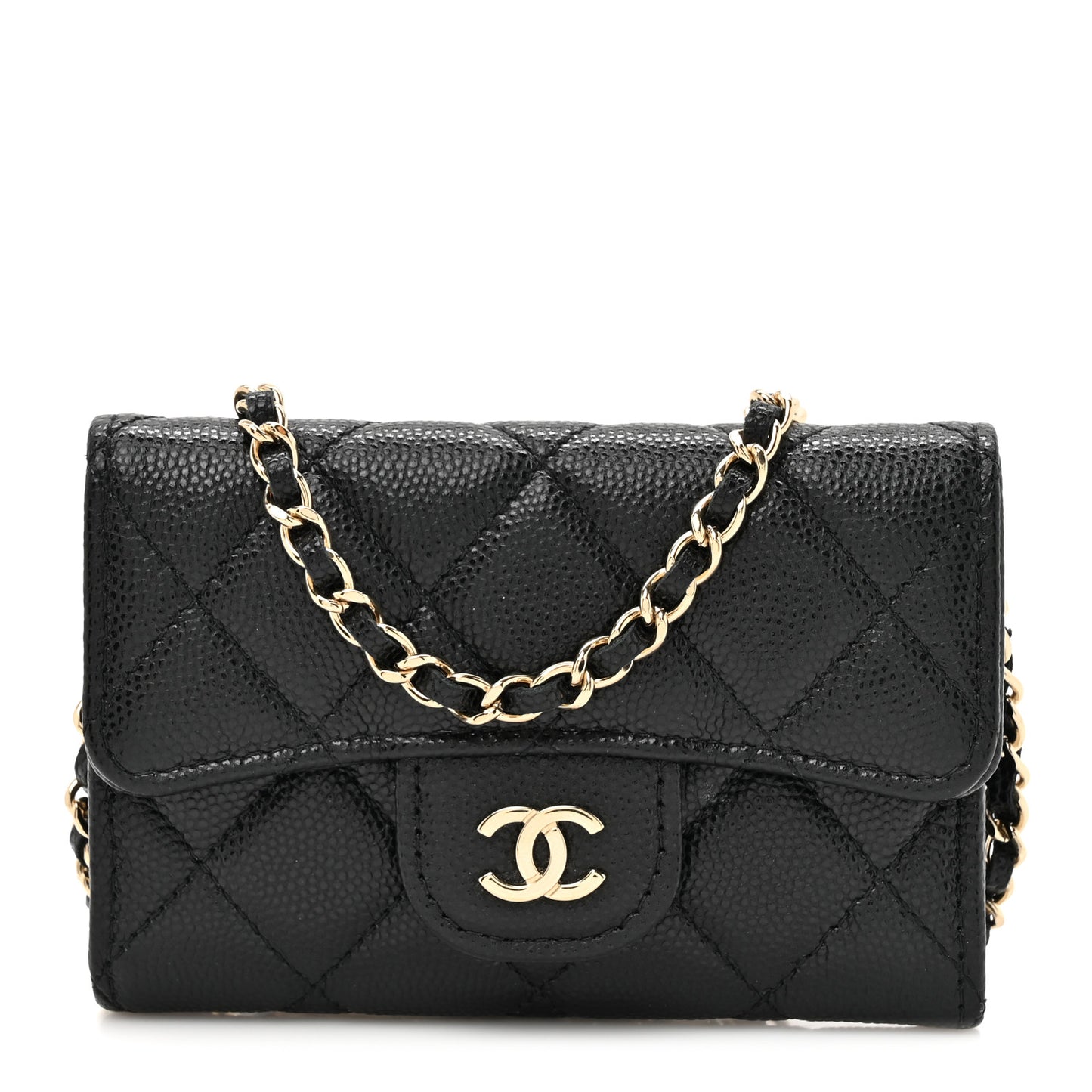 Caviar Quilted Belt Bag Black