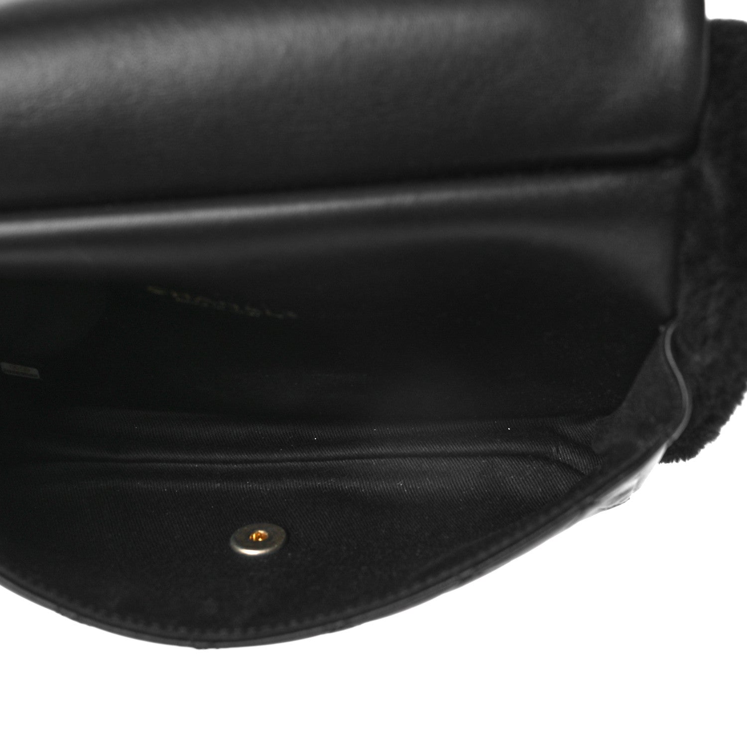 Chanel Lambskin Shearling CC Muff Flap Bag Black 5 of 10