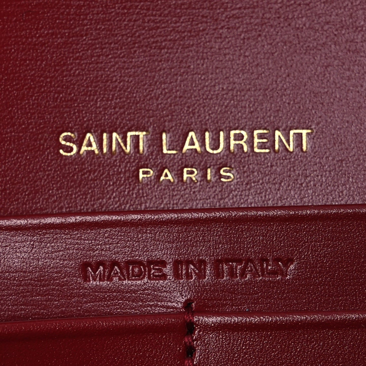 Smooth Calfskin Le Maillon Chain Wallet Opyum Red Opyum Red