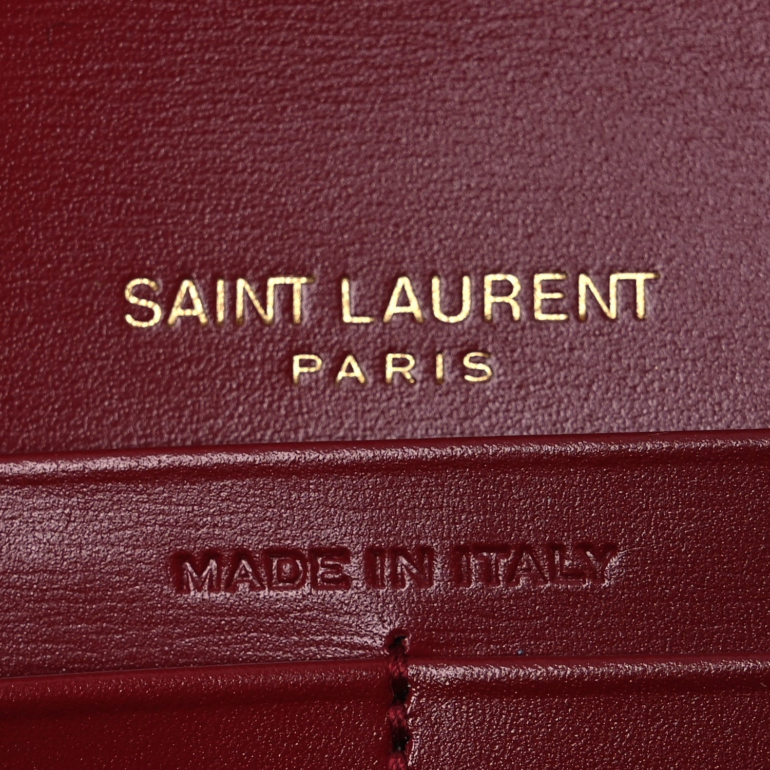 Saint Laurent Smooth Calfskin Le Maillon Chain Wallet Opyum Red Opyum Red 6 of 12