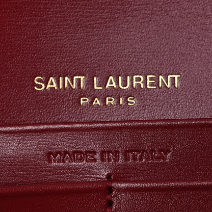Saint Laurent Smooth Calfskin Le Maillon Chain Wallet Opyum Red Opyum Red 6 of 12