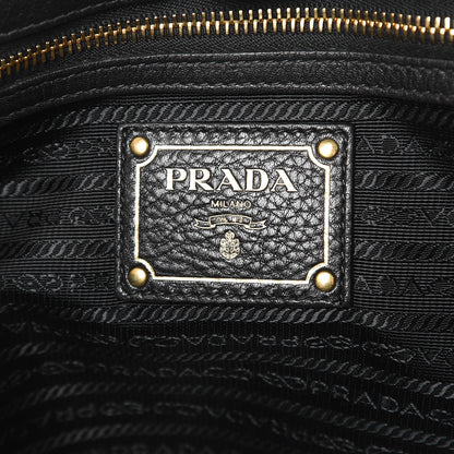 Prada Vitello Daino Tote Nero Black 7 of 8
