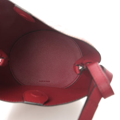Burberry Haymarket Check Colours Small Lorne Bucket Crossbody Poppy Red 5 of 11