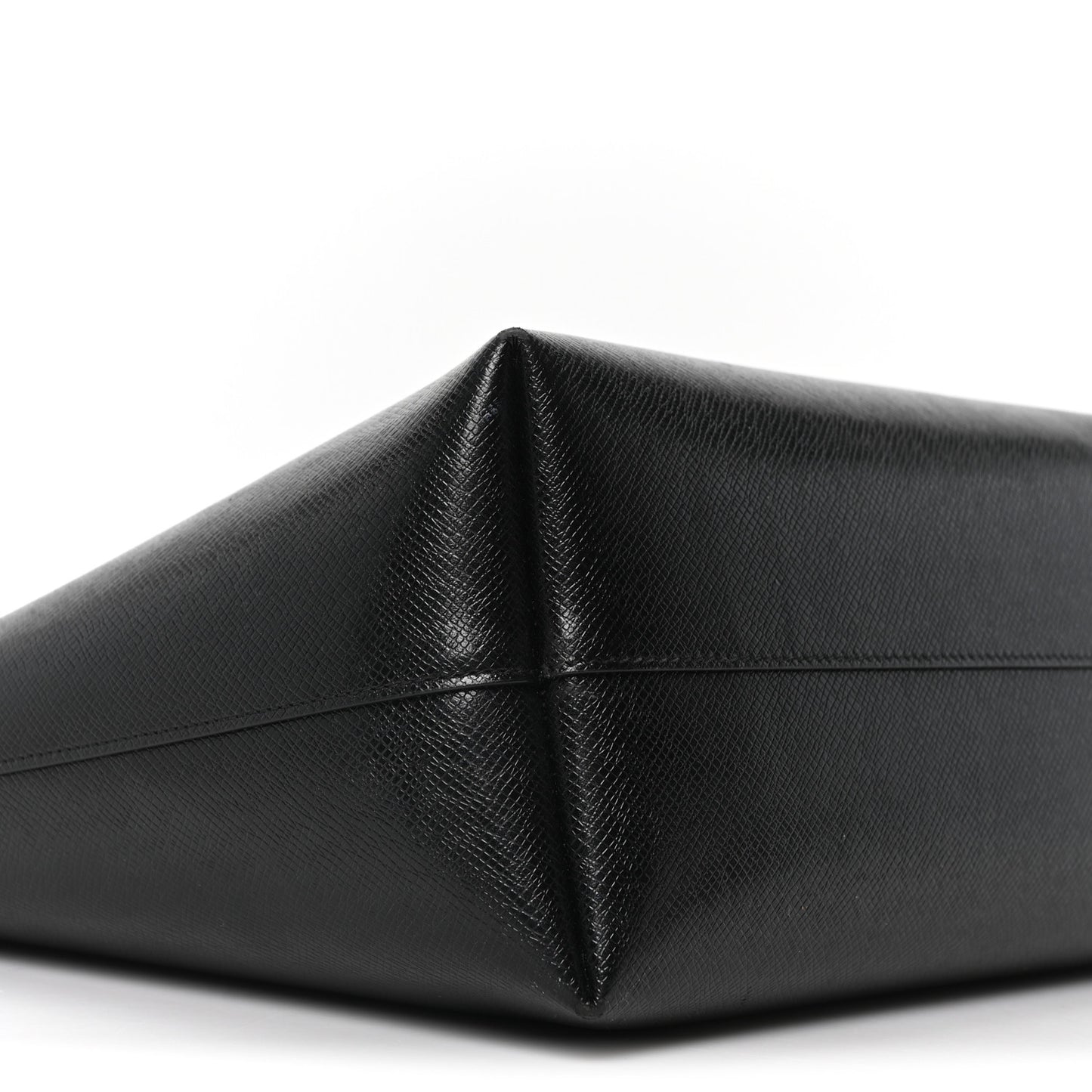 Calfskin Large Shopping Tote Black