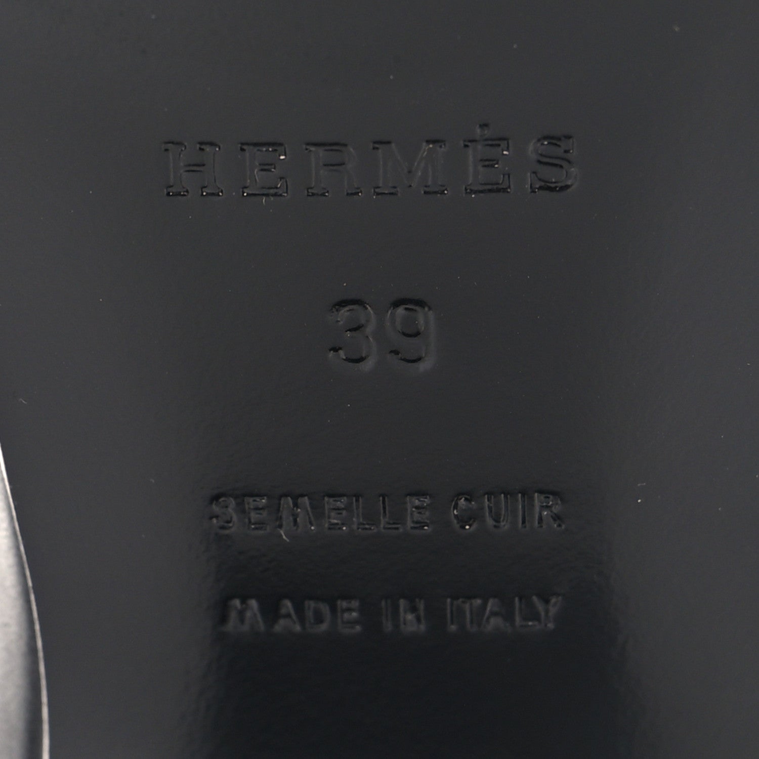Hermes Calfskin Demoiselle Sandals 39 Black 8 of 10