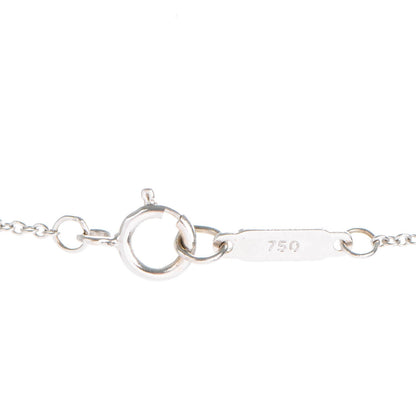Tiffany 18K White Gold Diamond Medium Heart Key Pendant Necklace 4 of 6