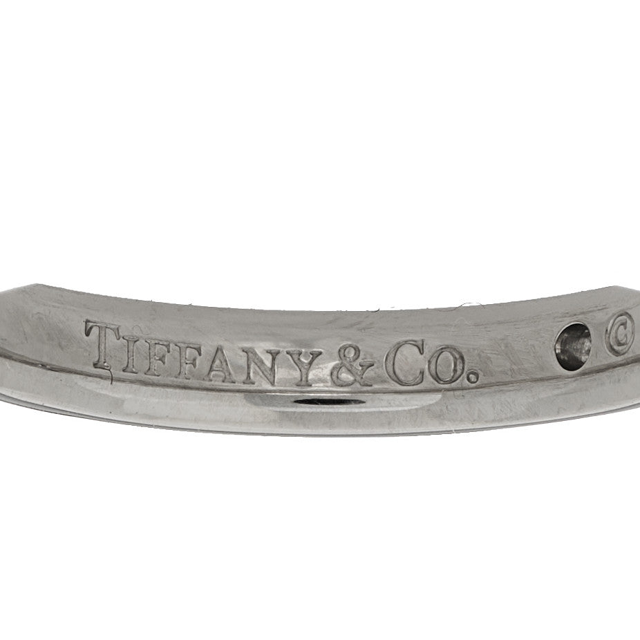Tiffany Platinum Diamond Elsa Peretti Band Ring 50 5.5 4 of 5