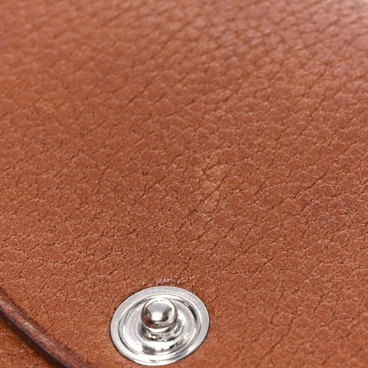 Hermes Barenia Faubourg Bastia Coin Purse Fauve 8 of 9