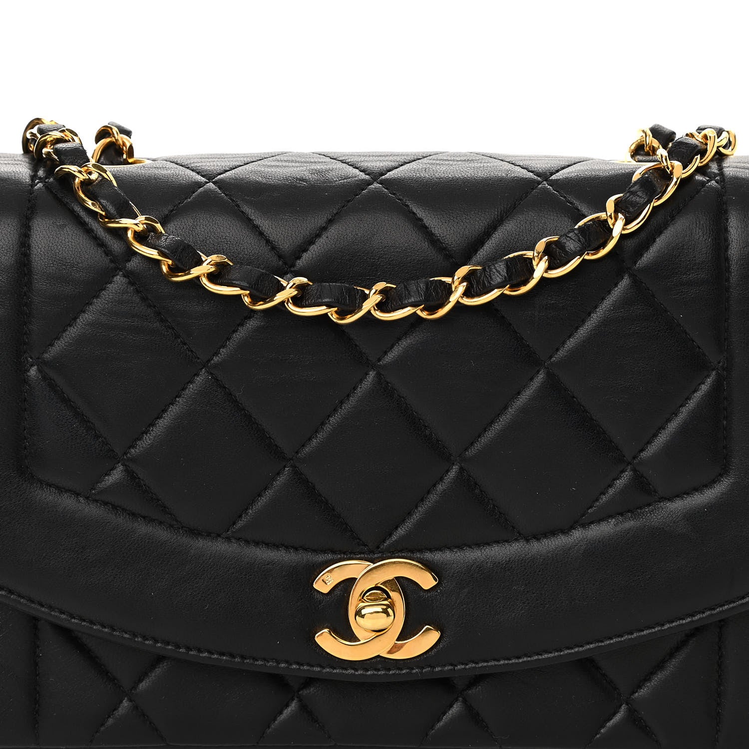 Chanel Lambskin Quilted Small Single Flap Black 9 of 13