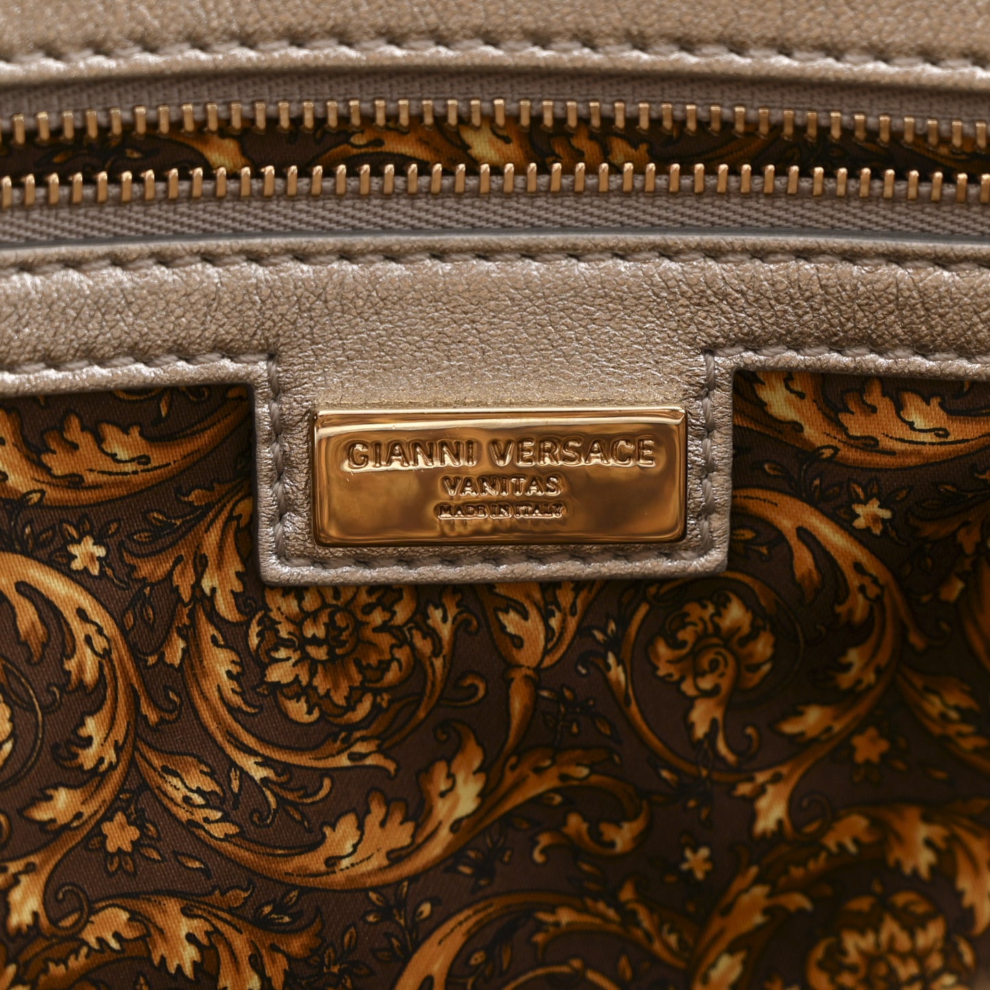Metallic Quilted Nappa Altea Vanitas Lady Athena Silver