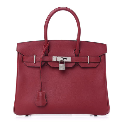 Hermes Epsom Birkin 30 Rouge Grenat 1 of 14