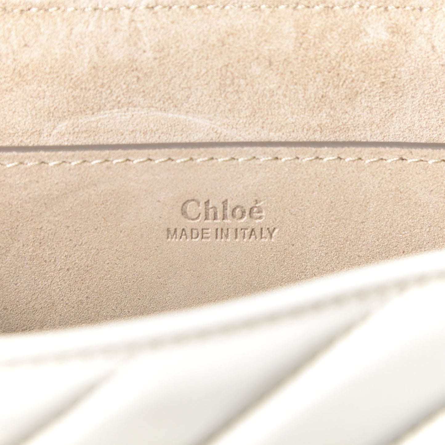 Calfskin Quilted Mini Drew Bijou Shoulder Bag Natural White